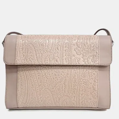 Pre-owned Etro Pink Leather Crossbody Bag