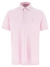Etro Pegaso Embroidered Polo T-shirt In Pink