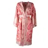 Etro Pink Robe Duster In Pink