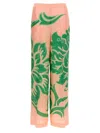 Etro Printed Straight Pants In Pink