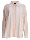 Etro Pink Silk Shirt In Multi