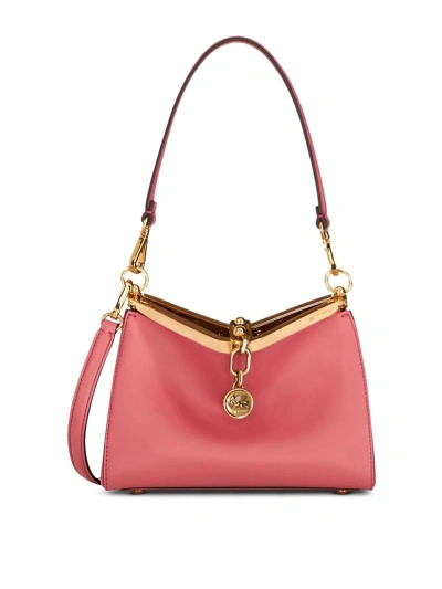 Etro Pink Smooth Grain Tote In Nude & Neutrals