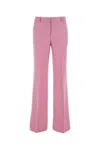 Etro Viscose Blend Flared Pant In Pink