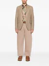 Etro Pinstripe Blazer In Neutral