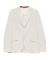 Etro Pinstripe Blazer In White