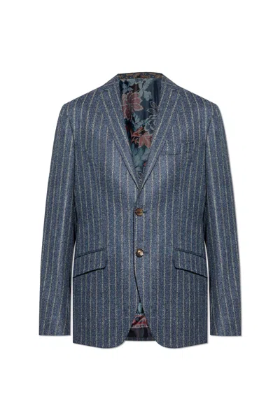 ETRO ETRO PINSTRIPE PATTERNED BLAZER