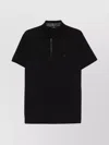 Etro Pegaso-embroidered Cotton Polo Shirt In Black