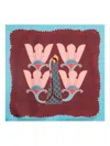 Etro Placed-motif Silk Scarf In Red