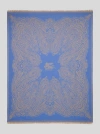 Etro Plaid Aus Wolle Mit Paisleymuster Und Jacquard-logo In Hellblau