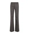 Etro Houndstooth-pattern Flared Trousers In Multi