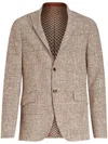 Etro Plaid-check Pattern Blazer In Neutrals