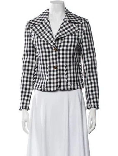 Pre-owned Etro Plaid Print Blazer In Multicolor