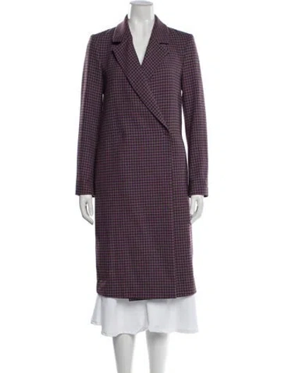 Pre-owned Etro Plaid Print Blazer In Purple