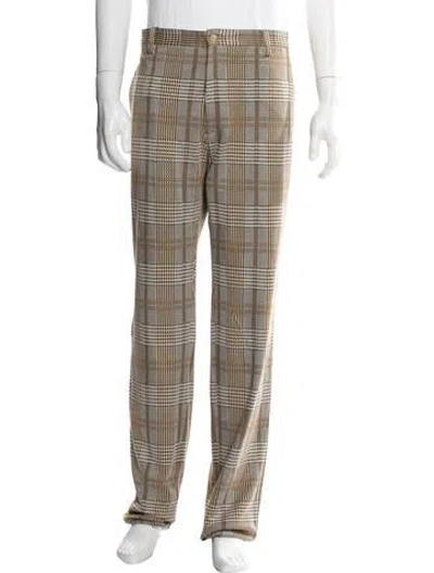 Pre-owned Etro Plaid Print Dress Pants W/ Tags In Multi