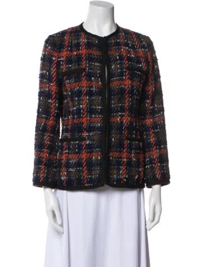 Pre-owned Etro Plaid Print Evening Jacket In Multi