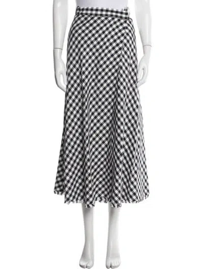 Pre-owned Etro Plaid Print Midi Length Skirt In Multicolor