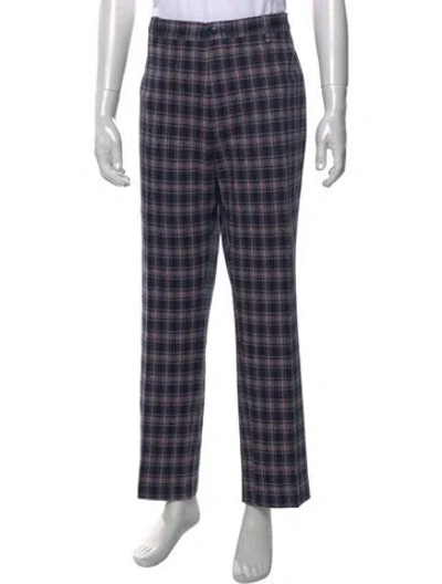 Pre-owned Etro Plaid Print Pants W/ Tags In Multi