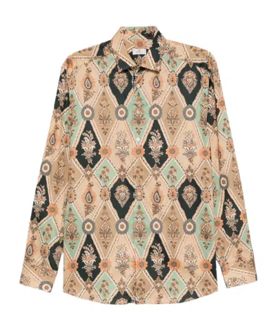 Etro Plaid Shirt In Neutral