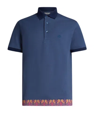 ETRO ETRO PAISLEY MOTIF-ADORNED POLO SHIRT