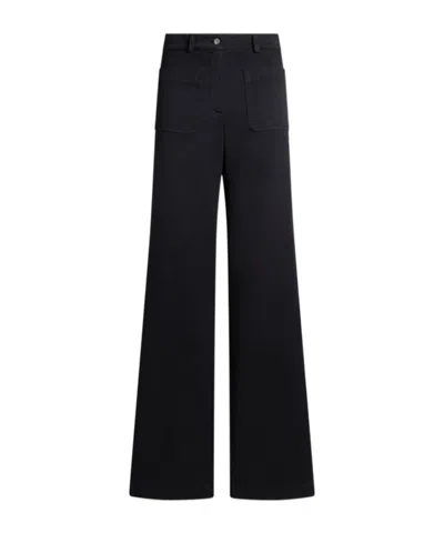 Etro Plain-coloured Wide-leg Trousers
