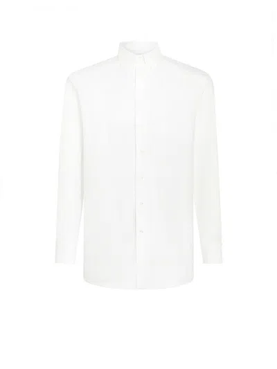 Etro Plain Cotton Shirt In White