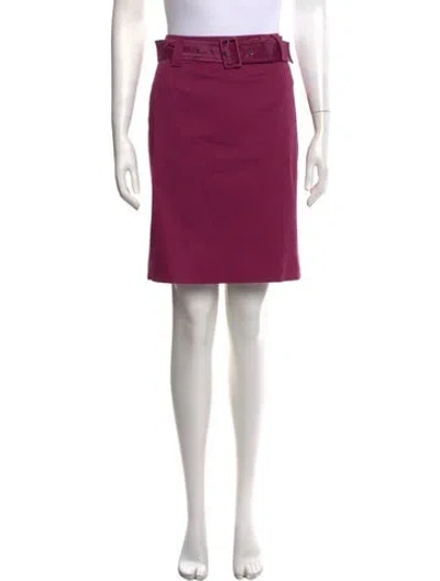 Pre-owned Etro Pleated Accents Mini Skirt In Purple