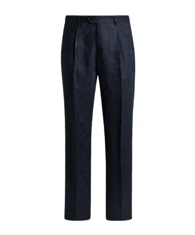 Etro Pleated Casual Pants In Black