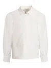 Etro Pleated Cotton Shirt In White