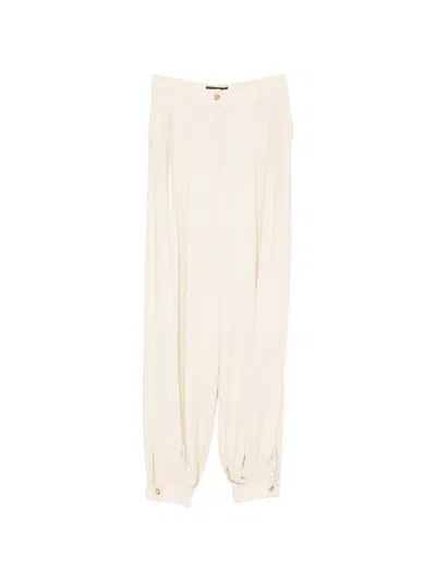 Etro Pleated Cuffed Trousers In Neutral