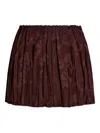 Etro Jacquard Floral Patterned Skirt In Burgundy
