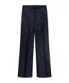 Etro Damask-pattern Straight Trousers In Black