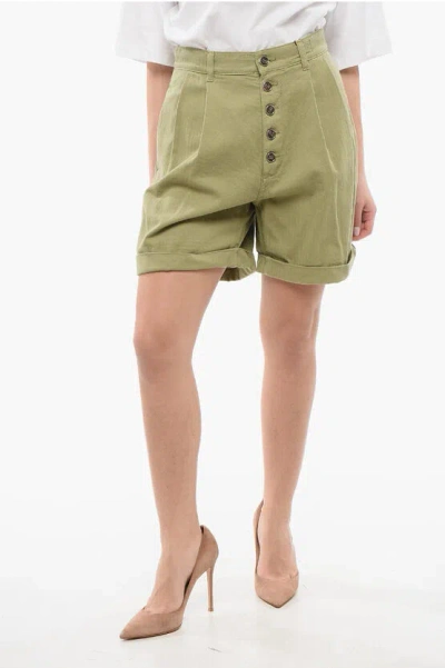 ETRO PLEATED HIGH-WAISTED SHORTS