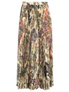 Etro High-waisted Printed Midi Skirt In Multicolor