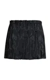 Etro Pleated Mini Skirt In Black