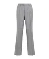 Etro Single Pleat Pants In Wool In Gray