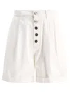 Etro Pleated Shorts With Buttons