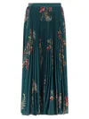 Etro Pleated Skirt Skirts Multicolor In Green