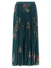 Etro Pleated Skirt Skirts Multicolor In Green