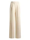 Etro Wide-leg Trousers With Pleats In Neutral
