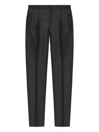 ETRO ETRO PLEATED TROUSERS WITH ZIP DETAIL