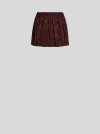 Etro Jacquard Floral Patterned Skirt In Burgundy