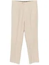 Etro Pleated Wool Trousers In Neutrals