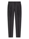 Etro Pleated Trousers With Zip Detail In Black