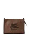 Etro Arnica Paisley Jacquard Shoulder Bag In Brown