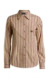 Etro Pocket Cotton Shirt In Neutral