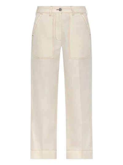 Etro Pocket-detail Trousers In Neutral
