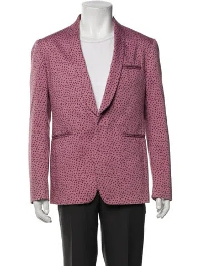 Pre-owned Etro Polka Dot Print Blazer In Purple