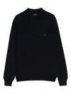 Etro Polo-collar Sweatshirt In Animal Print