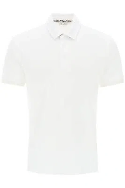 Pre-owned Etro Polo Regular Fit Mrmd0006ac174 White Sz.l W0800