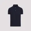 Etro Roma Printed Collar Polo In Dark Blue